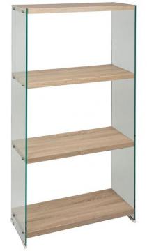 Etagère 3 Niveaux Adela Verre Trempé Bois
