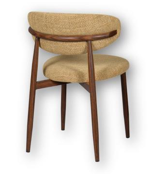 Chaise Georgia Moutarde Pied Noyer Athezza