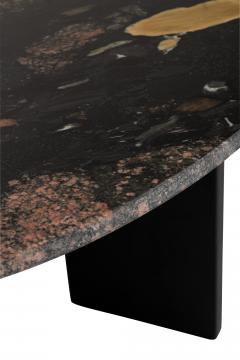 Table Basse Mathilde Marbre Noir Pêche