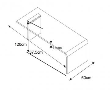 Table Basse Verre 120cm
