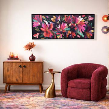 Cadre Toile Fleurs Colors 120*60