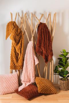 Plaid Diana Terracotta 130x170