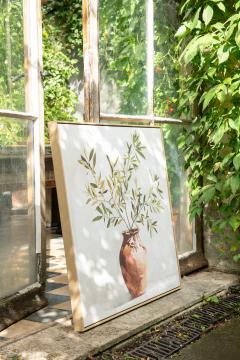 Tableau Cadre Provençal Olivier 82*82