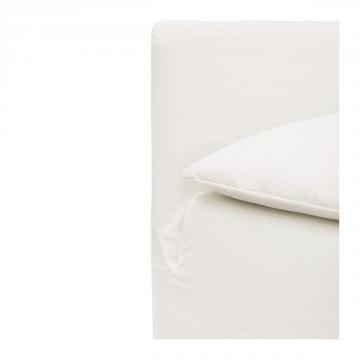 Fauteuil Gabriel 100% Lin Blanc Blanc d'Ivoire