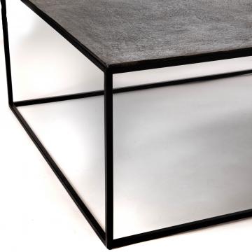 Table Basse Rectangulaire Alu Noire