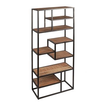 Etagère 7 Niveaux Factory Indus Bois Métal