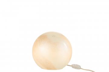 Lampe Ronde Pearl Blanc PM