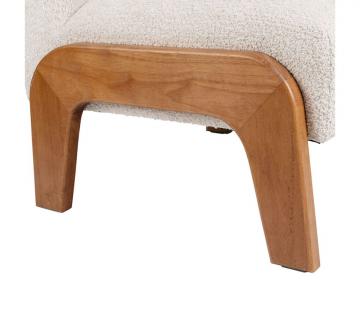 Fauteuil Elément Ecru Bouclettes