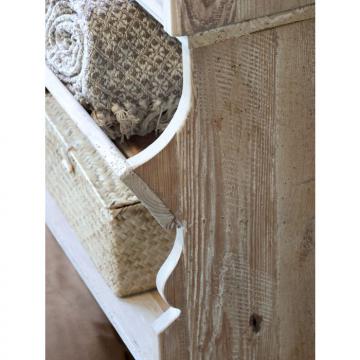 Bibliothèque Etagère Pin Recyclé Naturel