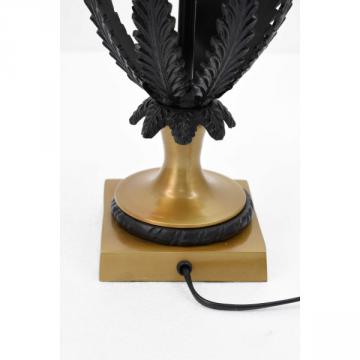 Pied de Lampe Gloriette Noir Doré