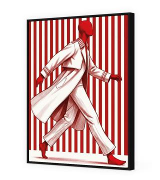 Toile Encadrée Mambo Velours Cadre Noir 64*84
