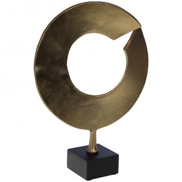 Déco Anneau Gold Aluminium H45cm