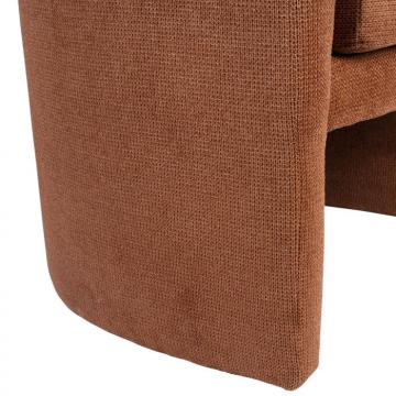 Fauteuil Club Tessia Terracotta