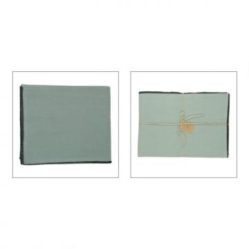 Nappe Coton Lavé Corino Vert d'eau 160x160