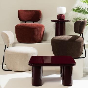 Table Basse Daisy Bordeaux Glossy