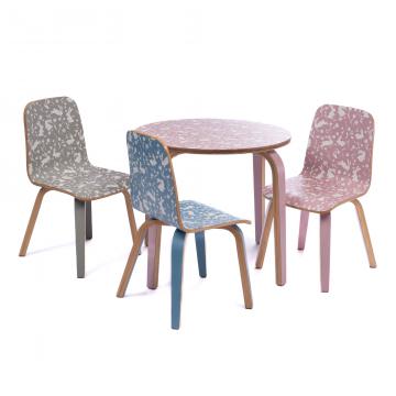 Chaise Enfant Rose Lapin