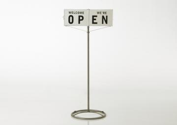 Panneau Open/Closed sur Pied