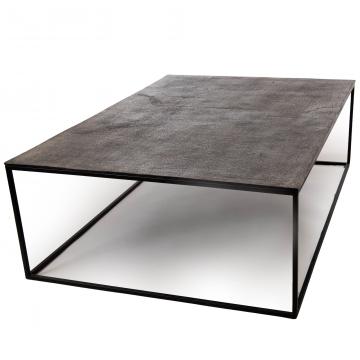 Table Basse Rectangulaire Alu Noire