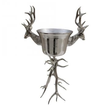 Seau à Champagne Cerf Alu Argenté 94cm