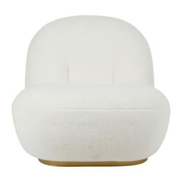 Fauteuil Maudan Blanc Bouclettes