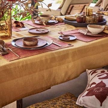 Nappe Santa Cruz Ocre (2 tailles)