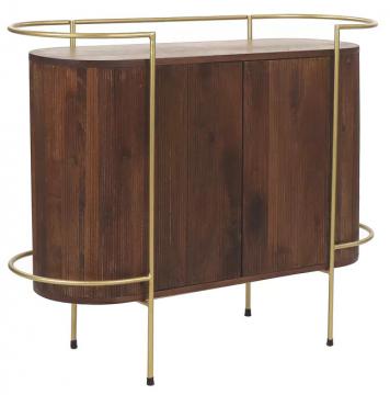 Buffet Artdeco Bois Métal Pomax