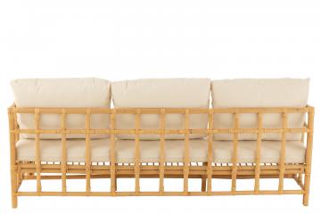 Canapé Elise Bambou Naturel 3 Personnes