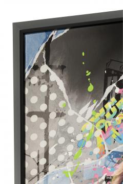 Tableau Cadre Monkey Mulitcolore 80*120
