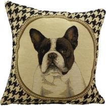 Coussin Gobelin Bouledogue 33x33