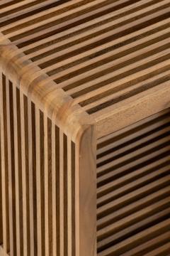 Banc à Lattes Bois Recyclé Naturel