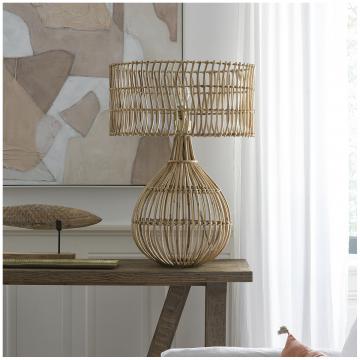 Abat-Jour Romane Rotin ø60cm