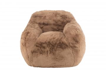 Fauteuil Cutie Fourrure Taupe