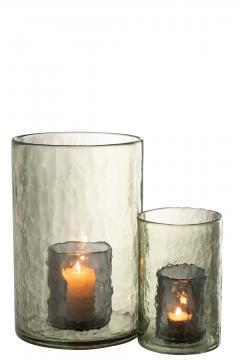Photophore Double Verre Vert PM