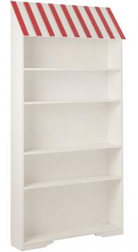 Etagère Bibliothèque Bois Rouge Blanc