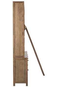 Bibliothèque 4 Portes Pin Naturel