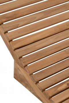 Chaise Longue Teck Naturel