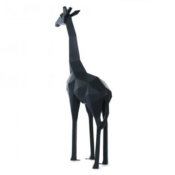 Statue Girafe Origami Vert Mat 205cm (Outdoor)