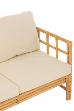 Canapé Elise Bambou Naturel 3 Personnes