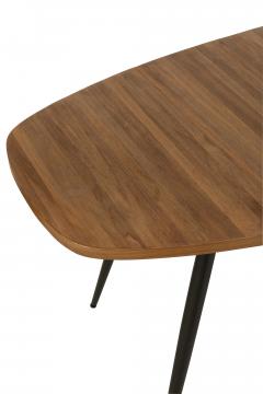 Table à Manger Ovale Teck Recyclé