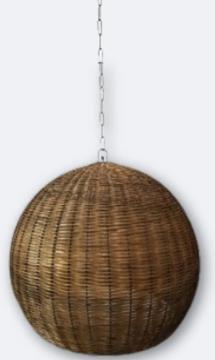 Suspension Maru Rotin Naturel ø115cm