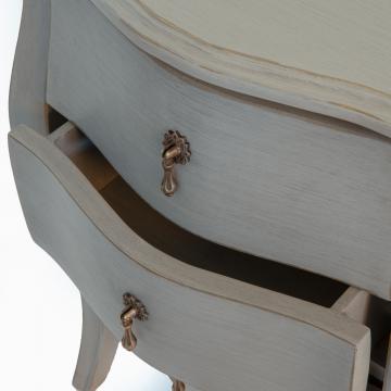 Mini Commode 3 Tiroirs Murano Taupe