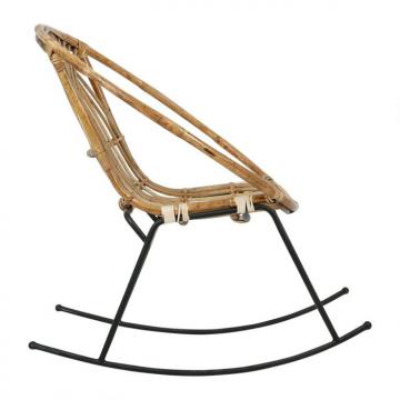 Rocking-Chair Rotin Naturel Stainsy Jardin d'Ulysse