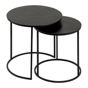 Tables Gigognes Félia Métal Noir