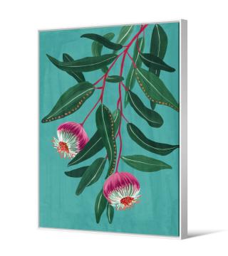 Cadre Toile Eclosion Tissu Velours 104*144