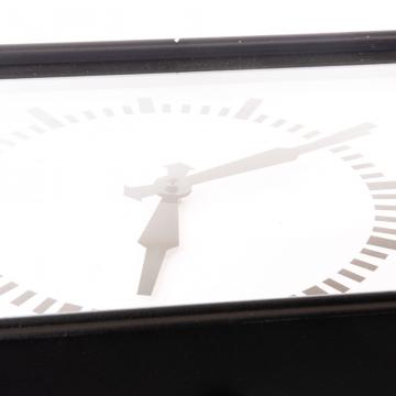 Horloge de Gare Métal Noir