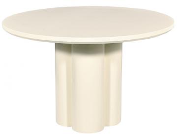 Table à Manger Ronde Irving Ivoire Glossy ø120cm