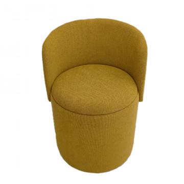Fauteuil Tabouret Coffre Eclipse Moutarde Dossier Amovible