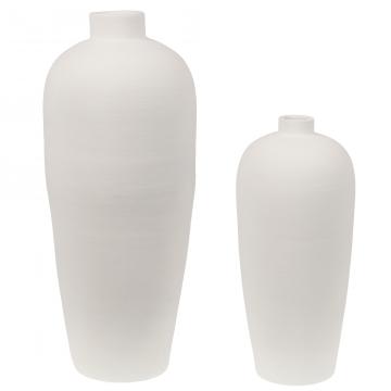 Vase Baki Céramique Blanc H80cm