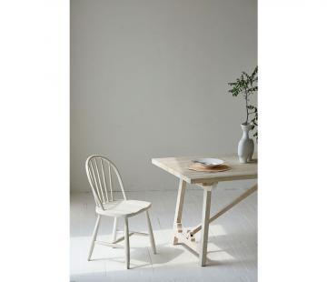 Table à Manger Lhettie Pin Blanchi 180cm