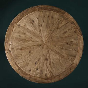 Guéridon Magistral Vieux Pin Massif ø140cm